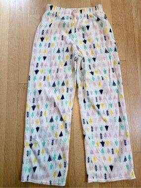 Eddie Bauer size 14/16 Kids Plush Pajama Pants - Multi-Color Tree Pattern